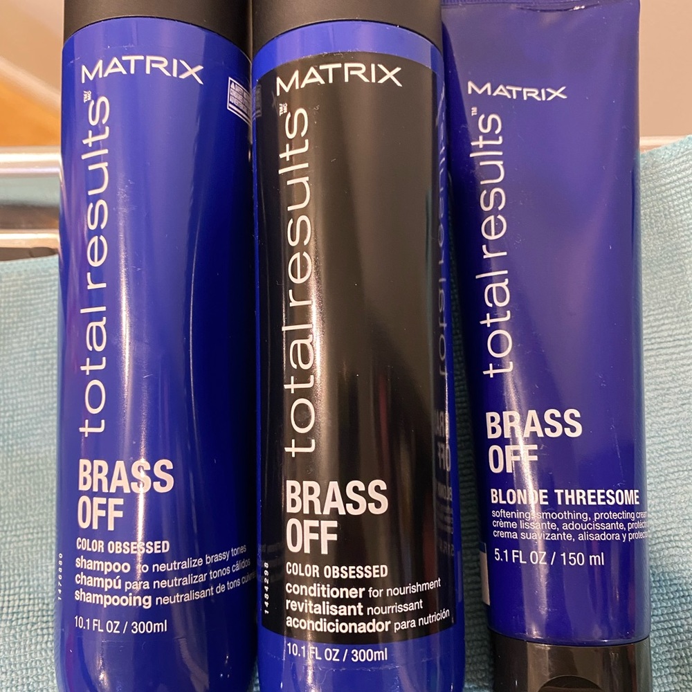 Matix Total Results Brass Off Hair Care Trio